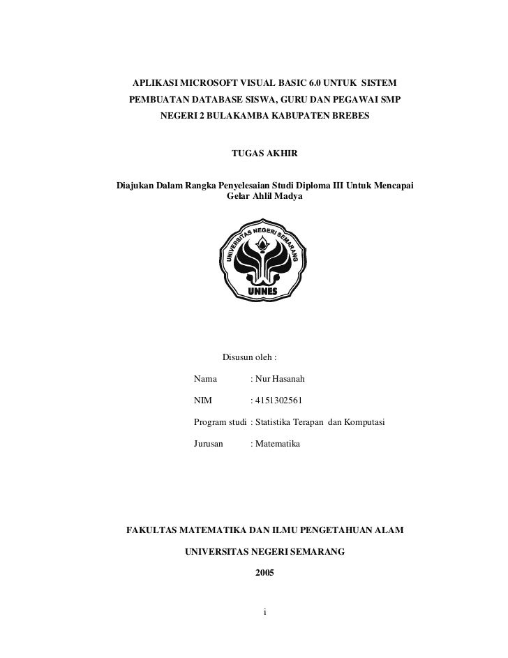 Contoh Proposal Skripsi Teknik Informatika Lengkap Pigura